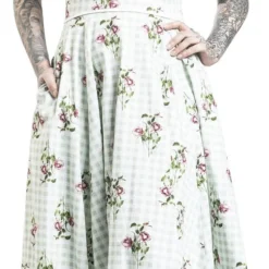 "Sarina Swing Dress" Mittellanges Kleid Weiß/grau Von H&R London -Angebote Weib Zauber Store 487864wa