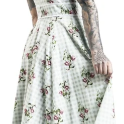 "Sarina Swing Dress" Mittellanges Kleid Weiß/grau Von H&R London -Angebote Weib Zauber Store 487864wb