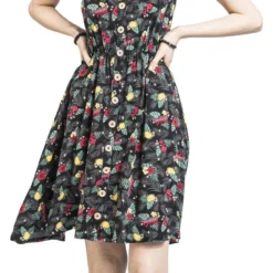 "Hawaiian" Mittellanges Kleid Allover Von Deadpool -Angebote Weib Zauber Store 487868wa