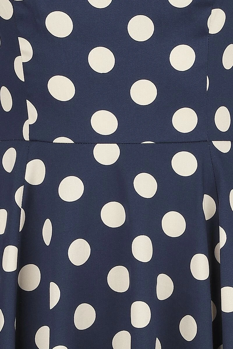 "Zea Swing Dress" Mittellanges Kleid Blau/weiß Von H&R London 5 "Zea Swing Dress" Mittellanges Kleid Blau/weiß Von H&R London – Bild 3