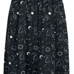 "Starlight" Langes Kleid Schwarz Von Pusheen