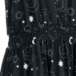 "Starlight" Langes Kleid Schwarz Von Pusheen -Angebote Weib Zauber Store 488445d2