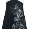 "Widow Roses" Kurzes Kleid Schwarz/weiß Von Alchemy England -Angebote Weib Zauber Store 489518a