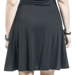 "Widow Roses" Kurzes Kleid Schwarz/weiß Von Alchemy England -Angebote Weib Zauber Store 489518wb