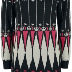 "Stripes" Mittellanges Kleid Multicolor Von The Nightmare Before Christmas