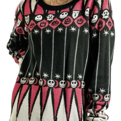 "Stripes" Mittellanges Kleid Multicolor Von The Nightmare Before Christmas -Angebote Weib Zauber Store 493746wa