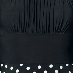 "Schulterfreies Swing-Kleid" Mittellanges Kleid Schwarz/weiß Von Belsira -Angebote Weib Zauber Store 495400d