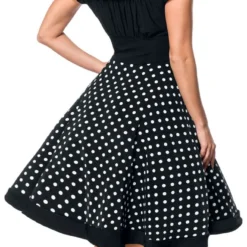 "Schulterfreies Swing-Kleid" Mittellanges Kleid Schwarz/weiß Von Belsira -Angebote Weib Zauber Store 495400wb