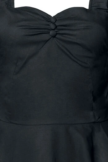 "Vintage Kleid" Mittellanges Kleid Schwarz Von Belsira 5 "Vintage Kleid" Mittellanges Kleid Schwarz Von Belsira – Bild 3