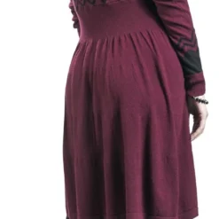 "Häuser" Mittellanges Kleid Bordeaux/schwarz Von Harry Potter 11 "Häuser" Mittellanges Kleid Bordeaux/schwarz Von Harry Potter -Angebote Weib Zauber Store 495702wb
