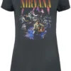 "Amplified Collection - Live In NYC" Kurzes Kleid Charcoal Von Nirvana -Angebote Weib Zauber Store 496048a
