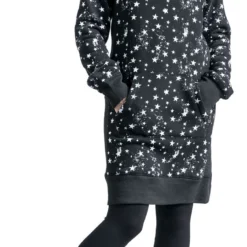 "Sweatkleid Mit Sternen Alloverprint" Kurzes Kleid Schwarz Von RED By EMP -Angebote Weib Zauber Store 498257wa