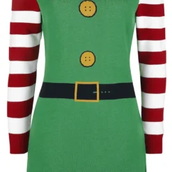 "Christmas Elf" Mittellanges Kleid Multicolor Von Ugly Christmas Sweater