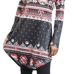 "Grumpy X-Mas" Mittellanges Kleid Schwarz/rot/weiß Von Grumpy Cat -Angebote Weib Zauber Store 506842wa