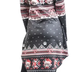 "Grumpy X-Mas" Mittellanges Kleid Schwarz/rot/weiß Von Grumpy Cat -Angebote Weib Zauber Store 506842wb