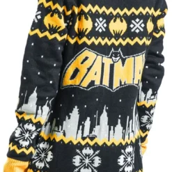 "Na Na Na" Mittellanges Kleid Schwarz/grau/gelb Von Batman -Angebote Weib Zauber Store 508130wb