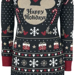 "Happy Holidays" Mittellanges Kleid Multicolor Von Mickey Mouse