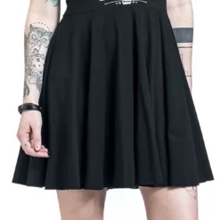 "Skull Wings" Mittellanges Kleid Schwarz Von Volbeat -Angebote Weib Zauber Store 508742wa