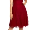 "Melody Lace Occasion Dress" Mittellanges Kleid Rot Von Voodoo Vixen -Angebote Weib Zauber Store 509200wa