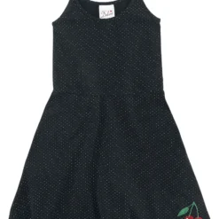 "Dotties Cherry Dress" Kleid Schwarz/weiß Von Pussy Deluxe