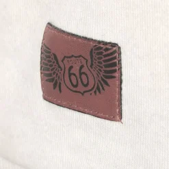 "Rock Rebel X Route 66 - Weißes Sweatkleid Mit Dezentem Print" Kurzes Kleid Weiß Von Rock Rebel By EMP -Angebote Weib Zauber Store 510966d