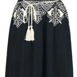 "Langes Kleid Mit Keltischen Ornamenten" Langes Kleid Schwarz Von Black Premium By EMP