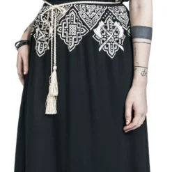 "Langes Kleid Mit Keltischen Ornamenten" Langes Kleid Schwarz Von Black Premium By EMP 10 "Langes Kleid Mit Keltischen Ornamenten" Langes Kleid Schwarz Von Black Premium By EMP -Angebote Weib Zauber Store 511396wa