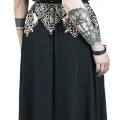 "Langes Kleid Mit Keltischen Ornamenten" Langes Kleid Schwarz Von Black Premium By EMP 11 "Langes Kleid Mit Keltischen Ornamenten" Langes Kleid Schwarz Von Black Premium By EMP -Angebote Weib Zauber Store 511396wb