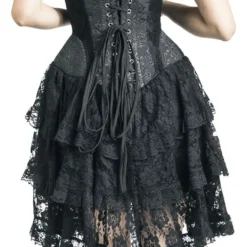 "Kurzes Korsagen Kleid Mit Spitze" Kurzes Kleid Schwarz Von Gothicana By EMP -Angebote Weib Zauber Store 511763wb