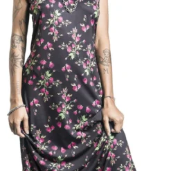 "Vintage Rose Beachdress" Langes Kleid Multicolor Von Pussy Deluxe -Angebote Weib Zauber Store 512888wa