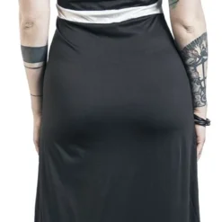 "Criss Cross Beachdress" Langes Kleid Schwarz/weiß Von Pussy Deluxe -Angebote Weib Zauber Store 512891wb