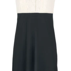 "Cappucine Lace Dress" Mittellanges Kleid Creme/schwarz Von Vive Maria