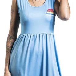 "Retro - 77" Mittellanges Kleid Blau Von Star Wars -Angebote Weib Zauber Store 513564wa