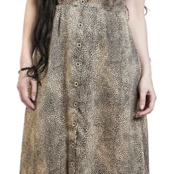 "Wild Instinct Dress" Mittellanges Kleid Braun Von Banned Retro -Angebote Weib Zauber Store 514948wa
