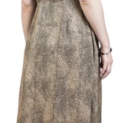 "Wild Instinct Dress" Mittellanges Kleid Braun Von Banned Retro -Angebote Weib Zauber Store 514948wb