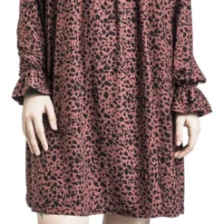 "High Neck Smock Dress" Kurzes Kleid Multicolor Von QED London -Angebote Weib Zauber Store 515474wa