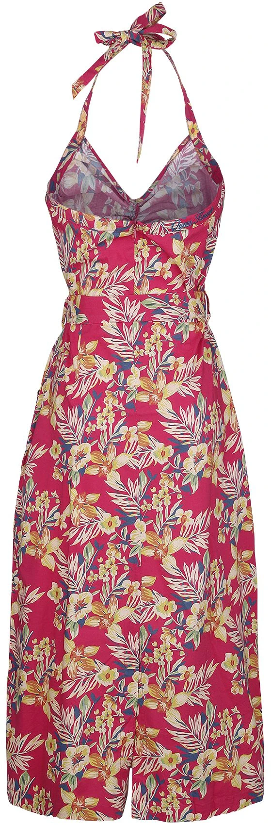 "Hawaii" Mittellanges Kleid Multicolor Von Queen Kerosin 4 "Hawaii" Mittellanges Kleid Multicolor Von Queen Kerosin – Bild 2