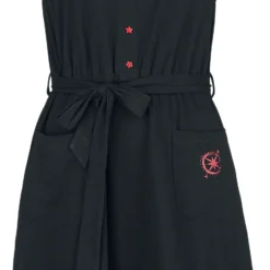 "Kleid Mit Kompass Rose Und Sternen" Mittellanges Kleid Schwarz Von RED By EMP