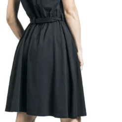 "Kleid Mit Kompass Rose Und Sternen" Mittellanges Kleid Schwarz Von RED By EMP -Angebote Weib Zauber Store 519830wb