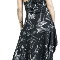 "Anatomy Bone Dress" Kurzes Kleid Schwarz/weiß Von Vixxsin -Angebote Weib Zauber Store 519873wb