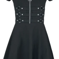 "Into The Darkness" Kurzes Kleid Schwarz Von Heartless