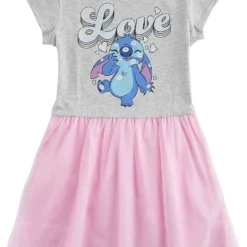 "Stitch" Kleid Grau/rosa Von Lilo & Stitch