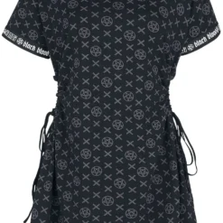 "Phat Kandi X Black Blood By Gothicana T-Shirt Kleid" Kurzes Kleid Schwarz Von Black Blood By Gothicana