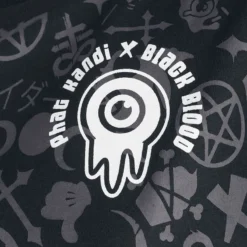 "Phat Kandi X Black Blood By Gothicana T-Shirt Kleid" Mittellanges Kleid Schwarz Von Black Blood By Gothicana -Angebote Weib Zauber Store 520663d