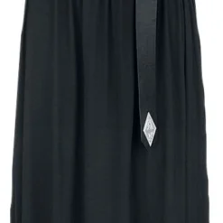 "V - Skyrim - Dragonborn" Langes Kleid Schwarz Von The Elder Scrolls