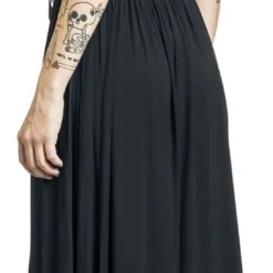 "V - Skyrim - Dragonborn" Langes Kleid Schwarz Von The Elder Scrolls -Angebote Weib Zauber Store 520962wb