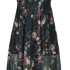 "Night Garden Print Midi Dress" Mittellanges Kleid Multicolor Von Jawbreaker -Angebote Weib Zauber Store 521146a