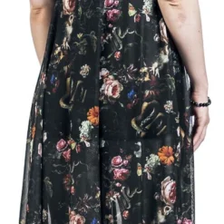 "Night Garden Print Midi Dress" Mittellanges Kleid Multicolor Von Jawbreaker -Angebote Weib Zauber Store 521146wb