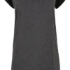"Ladies Contrast Raglan Tee Dress" Kurzes Kleid Schwarz/grau Von Urban Classics -Angebote Weib Zauber Store 522099a