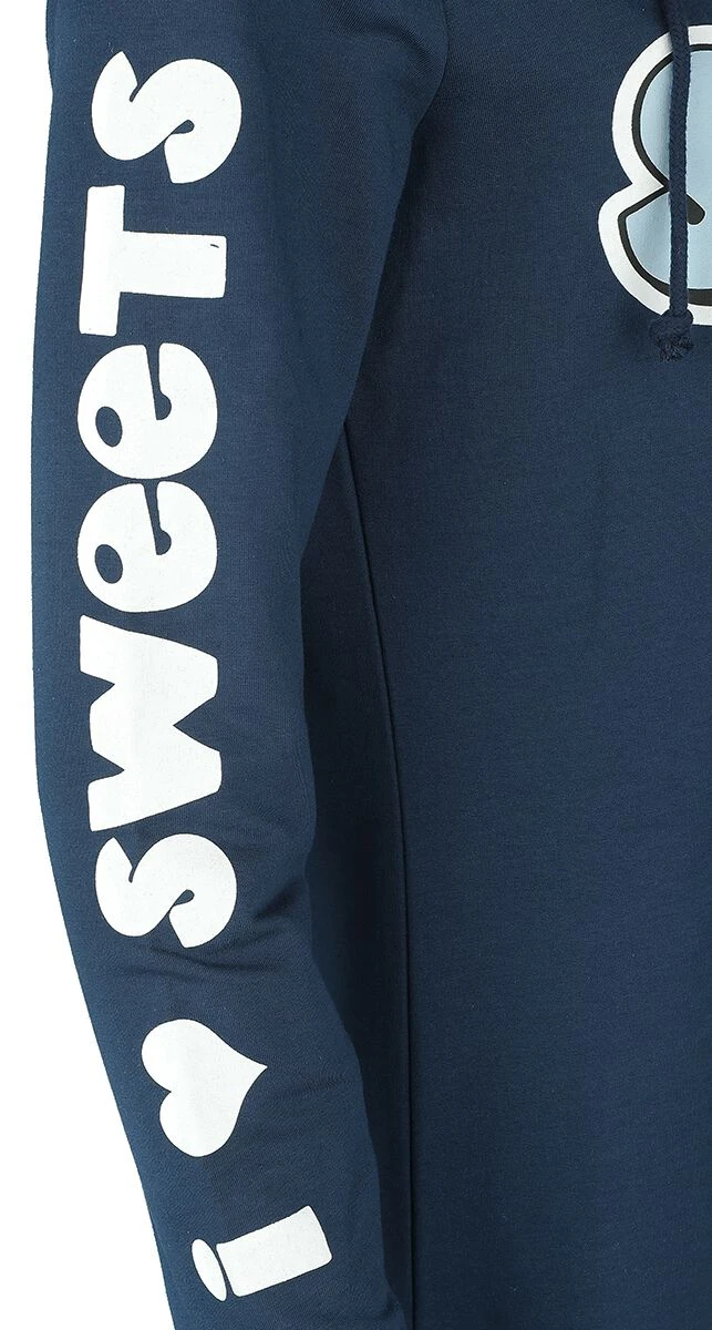 "Coroham - I Love Sweets" Mittellanges Kleid Dunkelblau Von Amufun 5 "Coroham - I Love Sweets" Mittellanges Kleid Dunkelblau Von Amufun – Bild 3